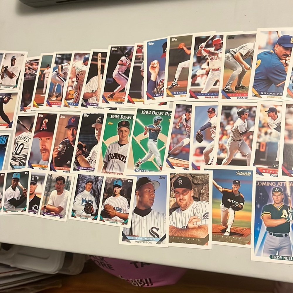 1992 93 Topps Baseball‎ Card Lot Bo Jackson